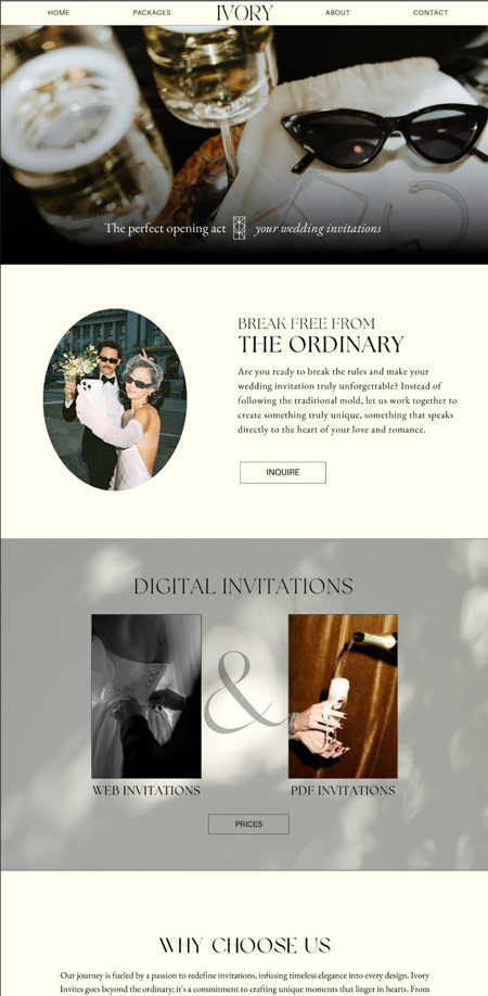 ivory-website-template